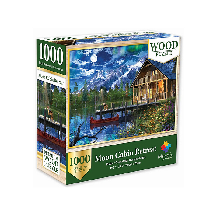 Majestic Wooden Puzzle - Moon Cabin Retreat - 1000 Piece