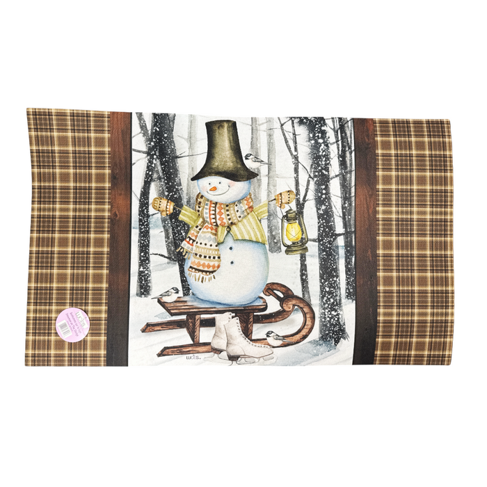 Doormat - Snowman on the Sledge