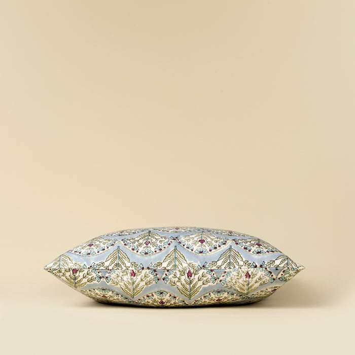 20x20 Sakura block print pillow - Blue