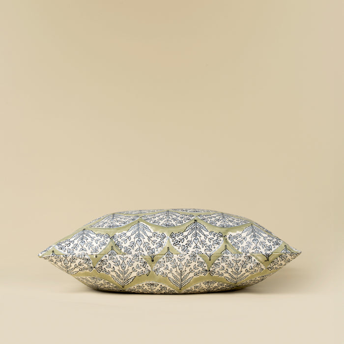 20x20 Sakura block print pillow - Green