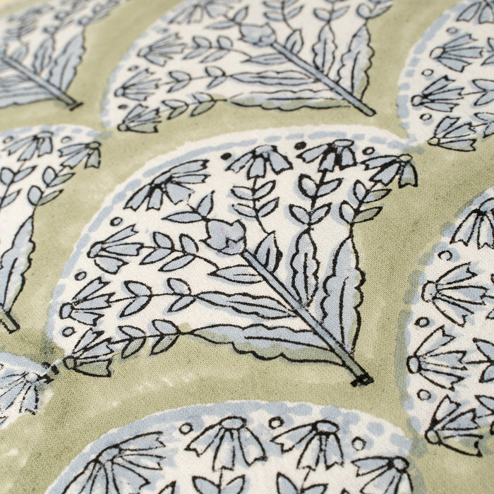20x20 Sakura block print pillow - Green