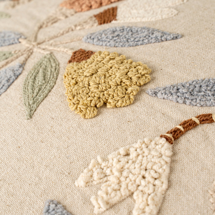 20x20 Lunaflora Embroidered Pillow