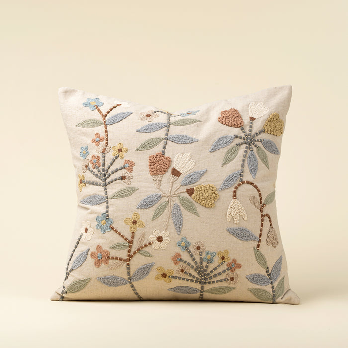20x20 Lunaflora Embroidered Pillow