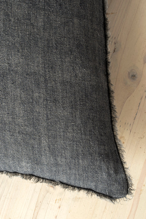 20x20 Lina Linen Pillow - Charcoal