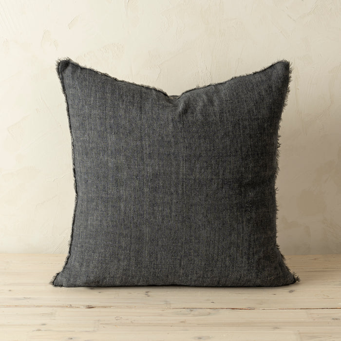 20x20 Lina Linen Pillow - Charcoal