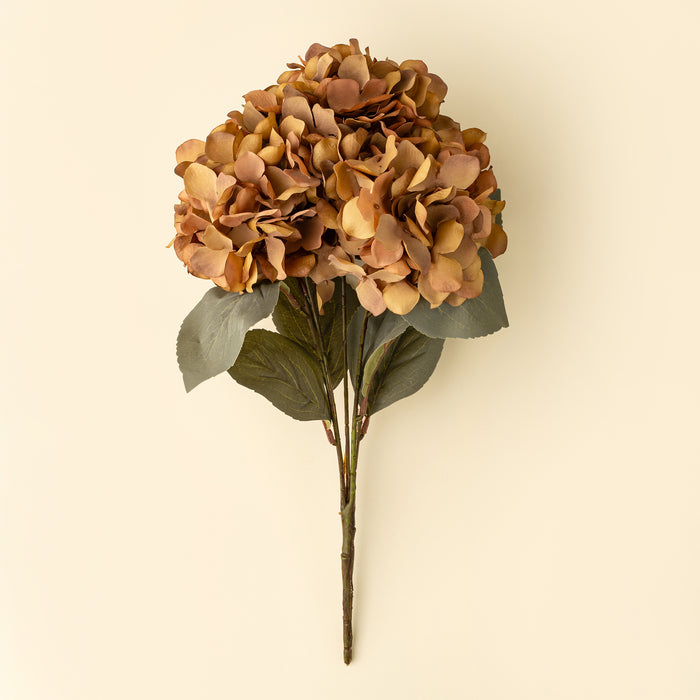 Autumn Hydrangea Spray - Burnt Orange