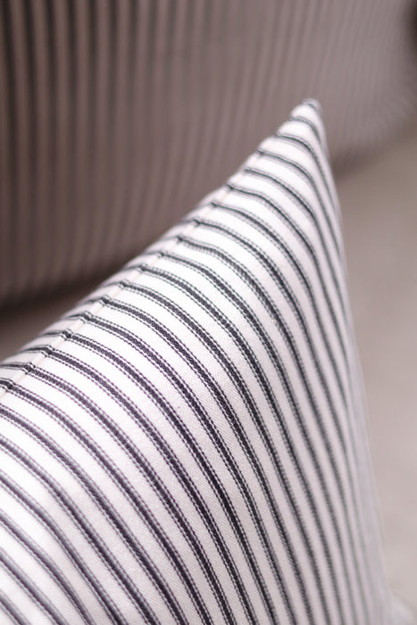 24 x 24 Black Ticking Pillow
