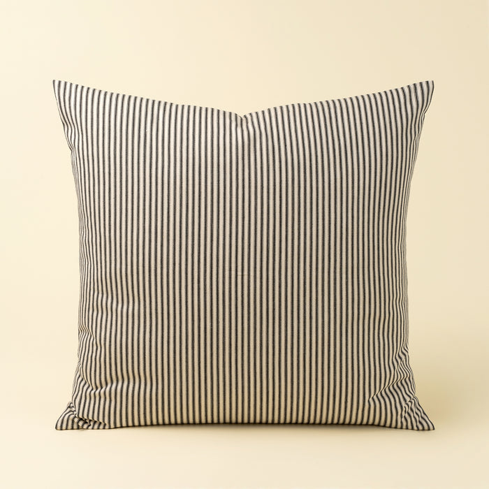 24 x 24 Black Ticking Pillow