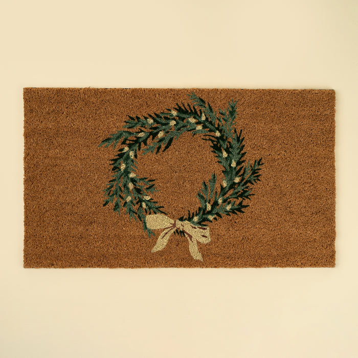 Holiday Wreath Doormat