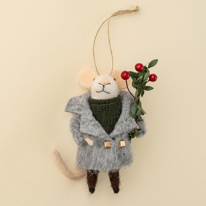 Felt Mouse Ornament - Merrymaker Miles