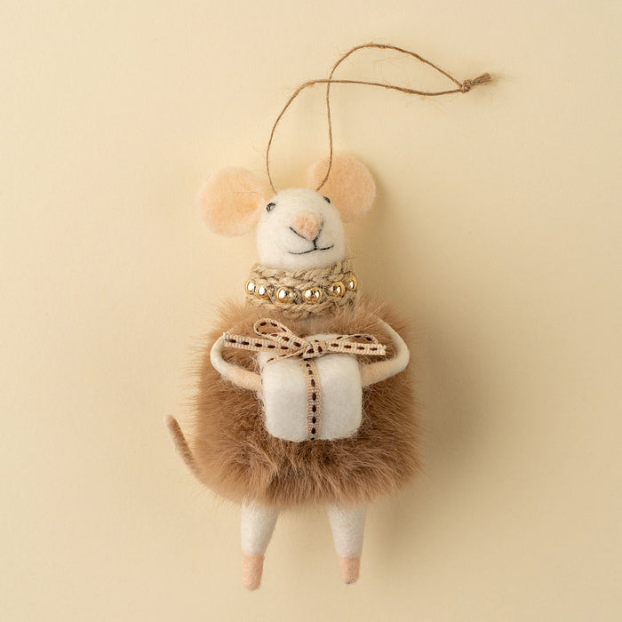 Felt Mouse Ornament - Gifting Gloria