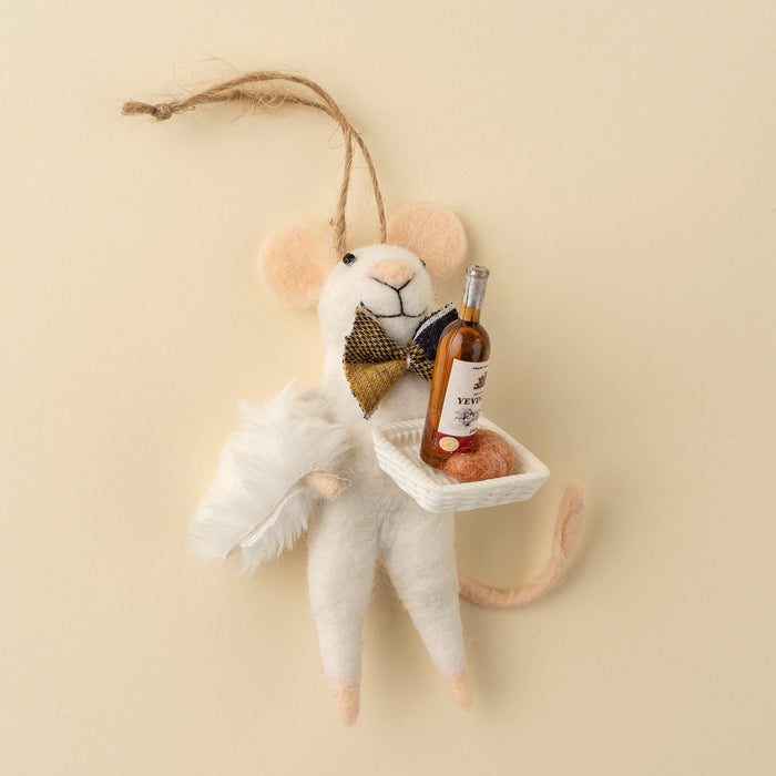 Felt Mouse Ornament - Holiday Host Henry