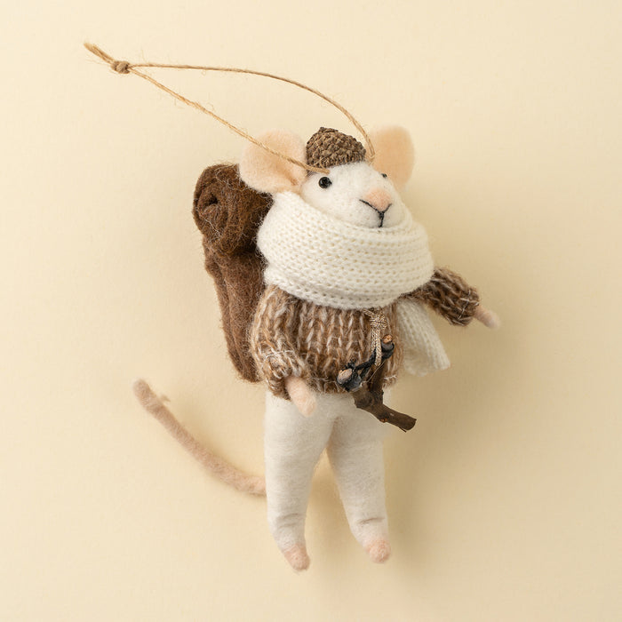 Felt Mouse Ornament - Wandering Will