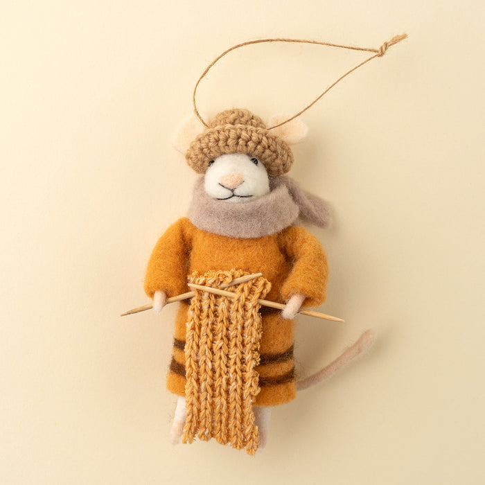 Felt Mouse Ornament - Knitting Nellie