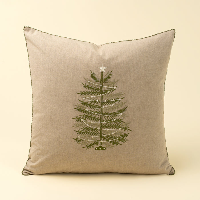 20" x 20" Embroidered Tree Pillow