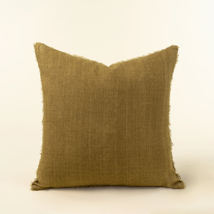 20" x 20" Lina Linen Pillow Tawny