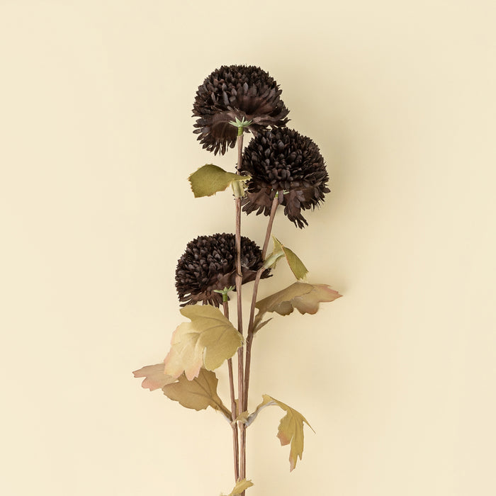 Pom Pom Floral Spray - Midnight