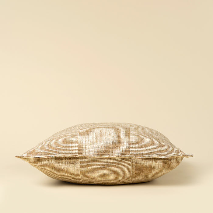 20" x 20" Patch weave Linen Pillow - Ivory