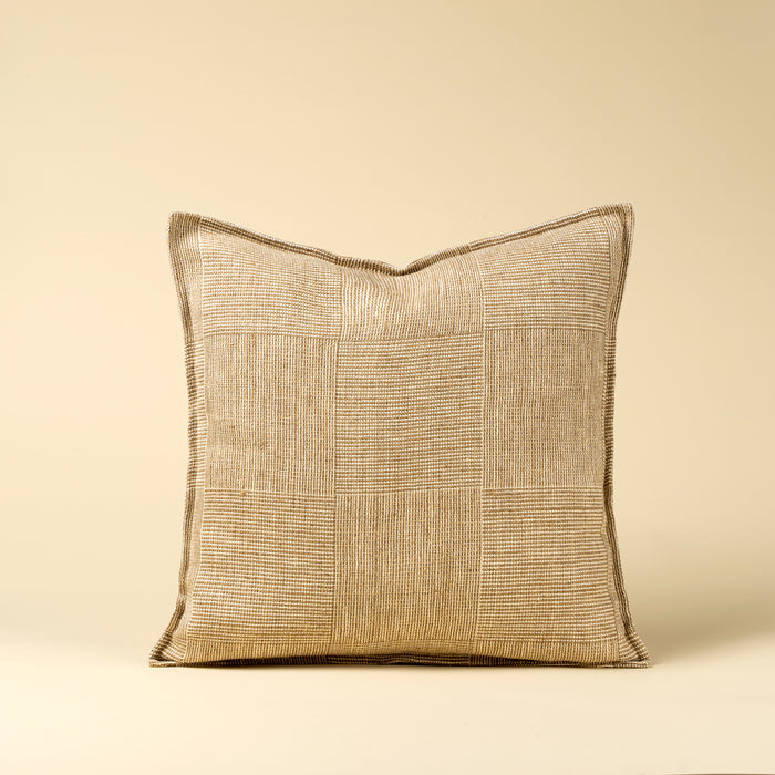 20" x 20" Patch weave Linen Pillow - Ivory