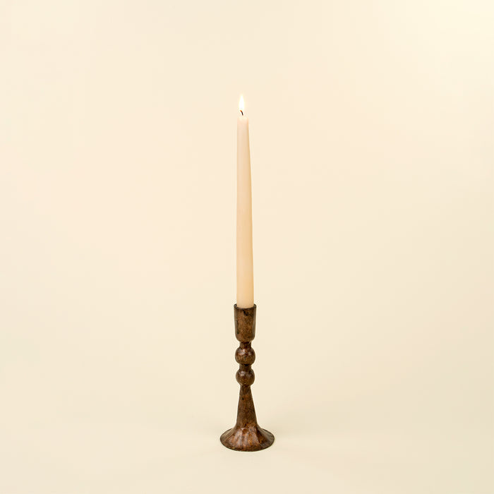 Small Caldera Forged Candlestick - Rustic Brass