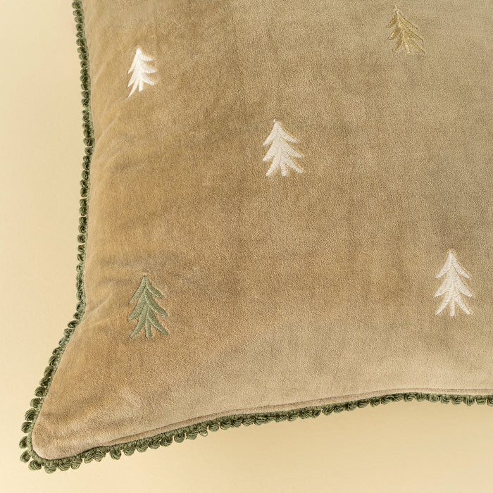 20" x 20" Velvet Trees Pillow