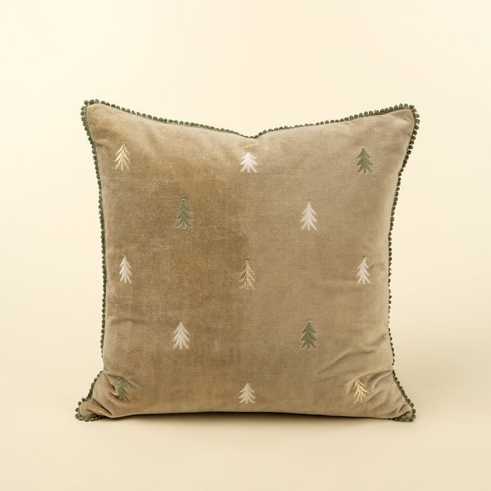 20" x 20" Velvet Trees Pillow