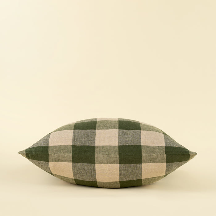 24" x 24" Hawthorne Gingham Pillow - Green