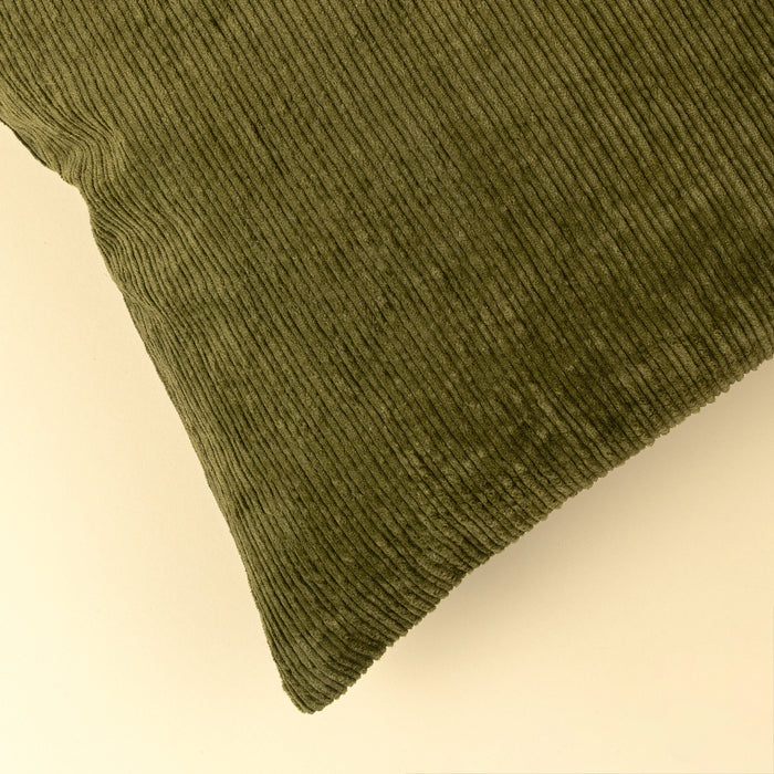 16" x 24" Wide Wale Corduroy Pillow - Moss