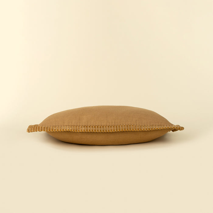 21" x 12" Corded Velvet edge Pillow - Gold