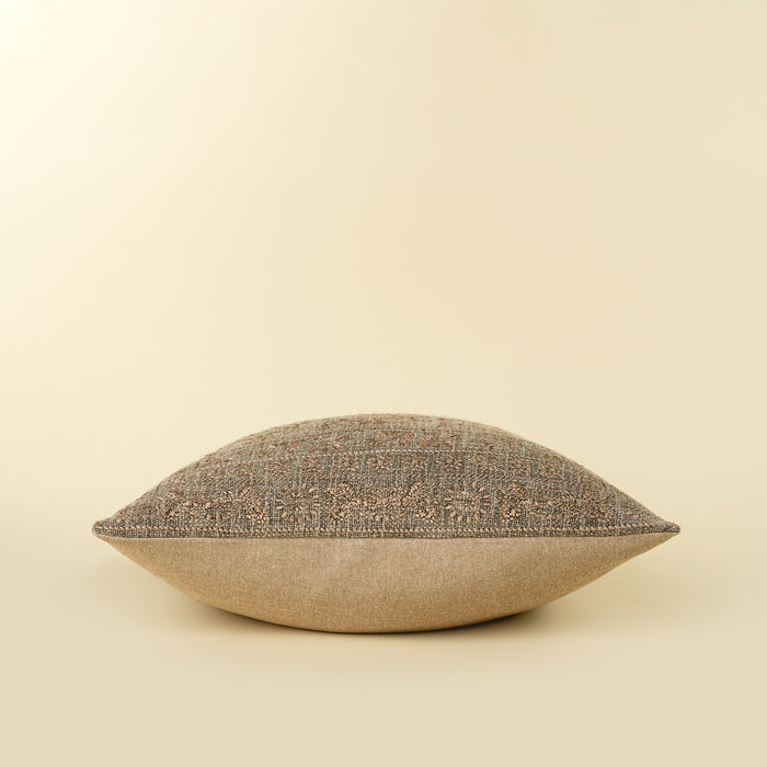 20" x 20" Nisha Embroidered Pillow - Ash
