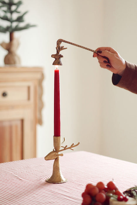 Gilded Stag Candle Snuffer