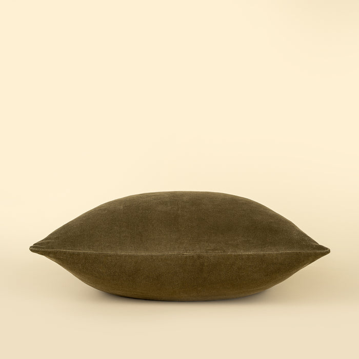 20" x 20" Vera Luxe Velvet Pillow - Olive