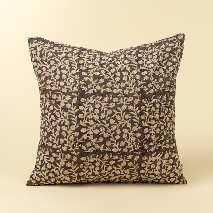20" x 20" Wild Vine Block Print Pillow