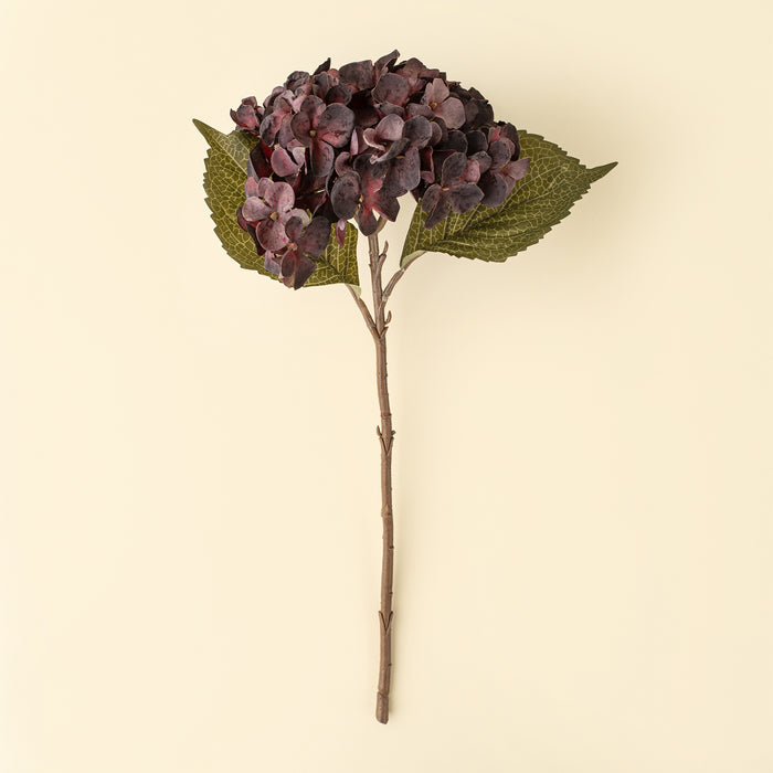 Heirloom Hydrangea Stem - Deep Purple