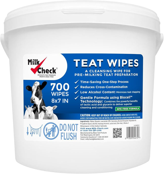 Teat Wipes - 700 Pack