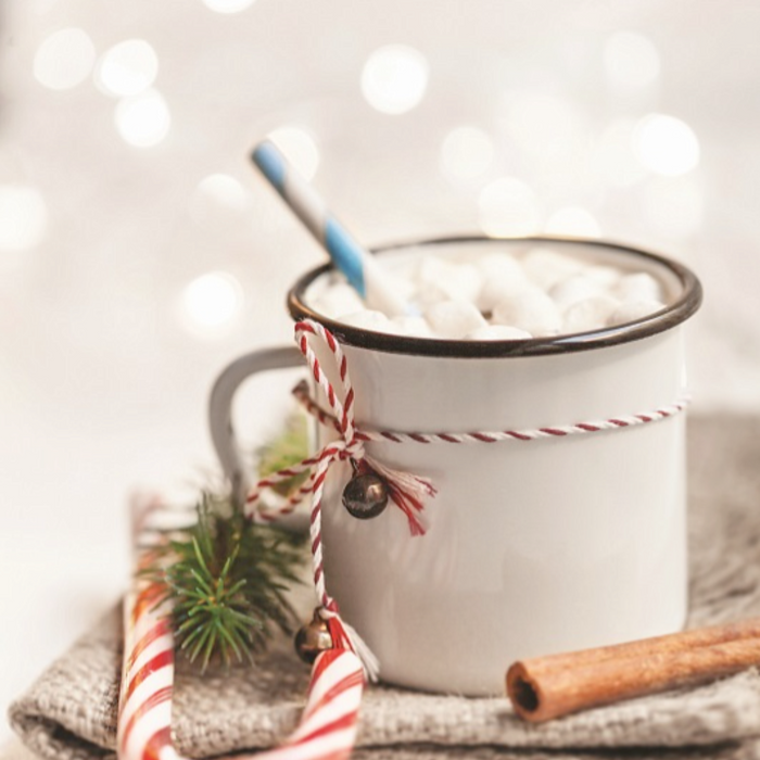 Gourmet Village - Snowman Candy Cane White Hot Chocolate