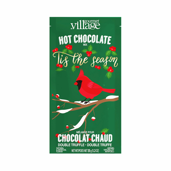 Gourmet Village - Holly Berry Cardinal Double Truffle Hot Chocolate