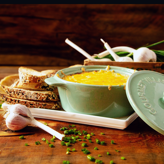 Gourmet Village - Sage Green Ceramic Baker