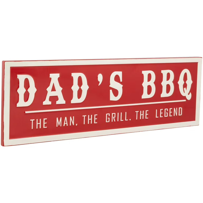 Metal Sign - Dad's BBQ