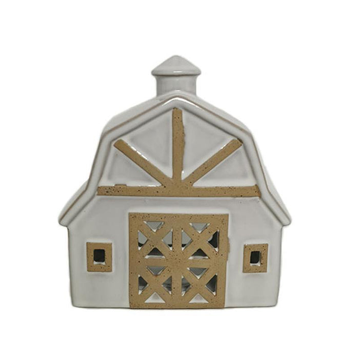 Tea Light Barn Candle Holder