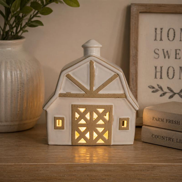 Tea Light Barn Candle Holder
