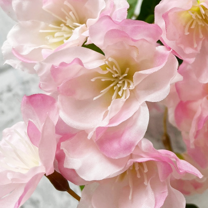 35" Pink Cherry Blossom Spray