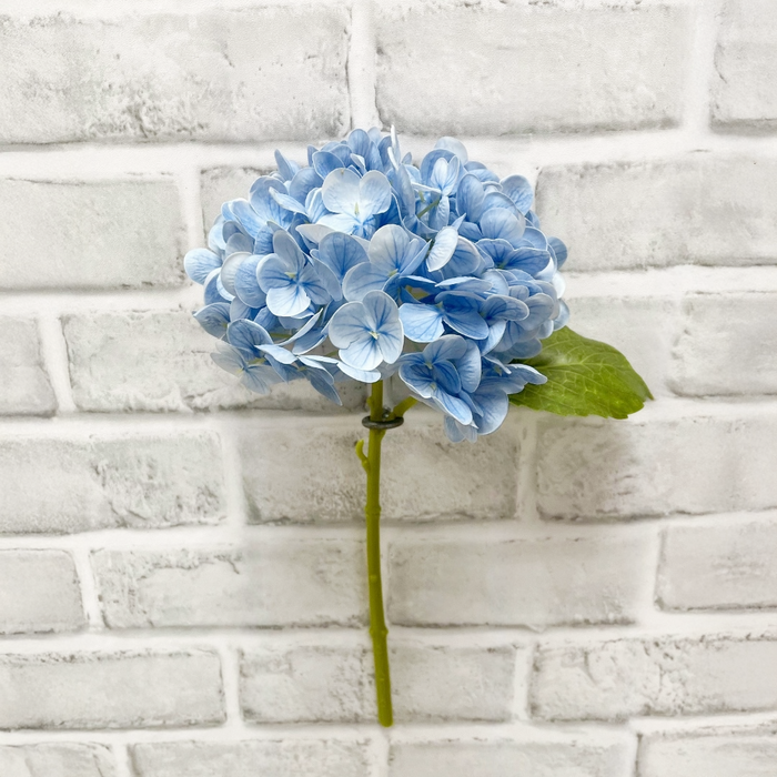 12" Fresh Touch Hydrangea Stem - Light Blue