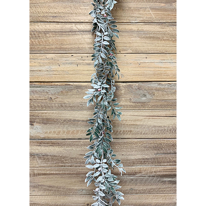 72 Inch Frosted Smilax Garland