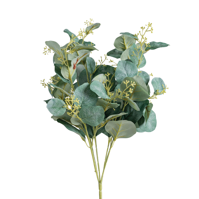 17" Seeded Artificial Eucalyptus Bush