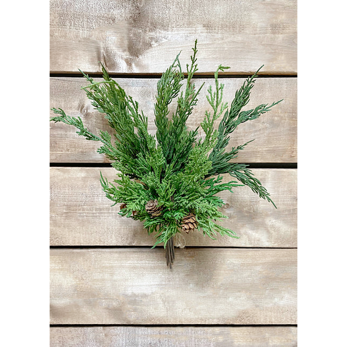 12 Inch Fresh Touch Mixed Cypress - 8 Stem Bundle