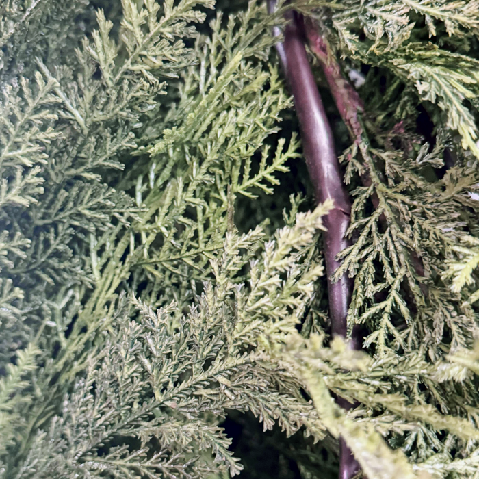 110 Inch Fresh Touch Dark Green Sequoia Cypress Garland