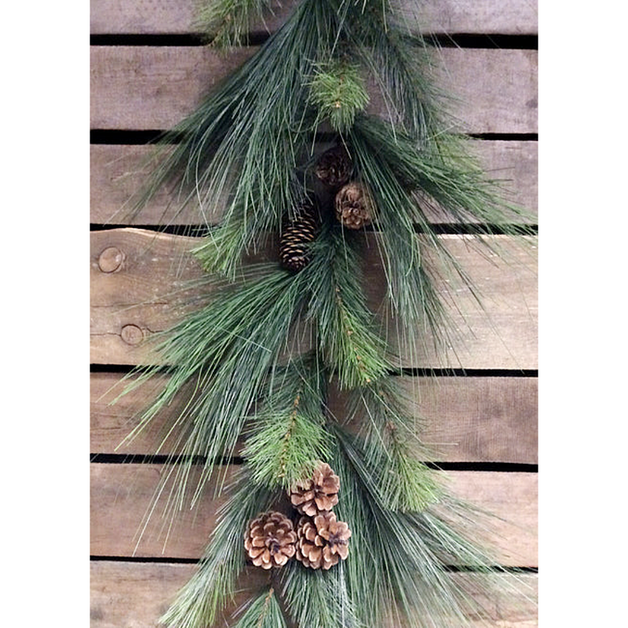 6 Foot-Long Needle Mixed Pine Garland