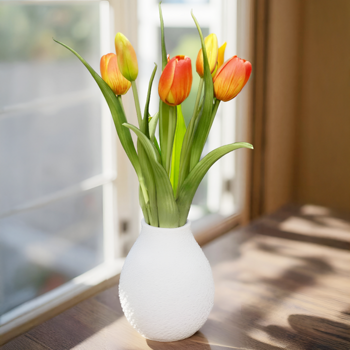 16" Fresh Touch Tulip Bundle - Orange