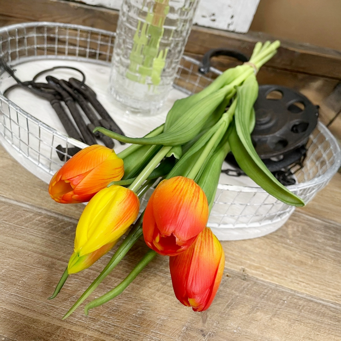16" Fresh Touch Tulip Bundle - Orange